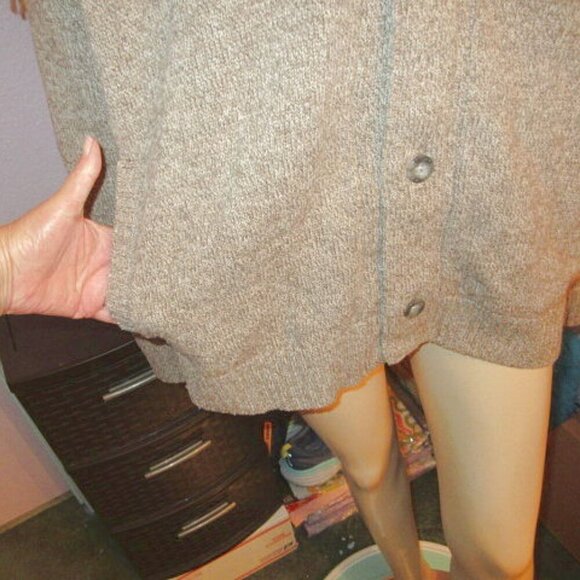 Eddie Bauer Men's Cardigan Sweater Size XL Shawl Collar Wool Bl Pockets Button - Picture 3 of 10